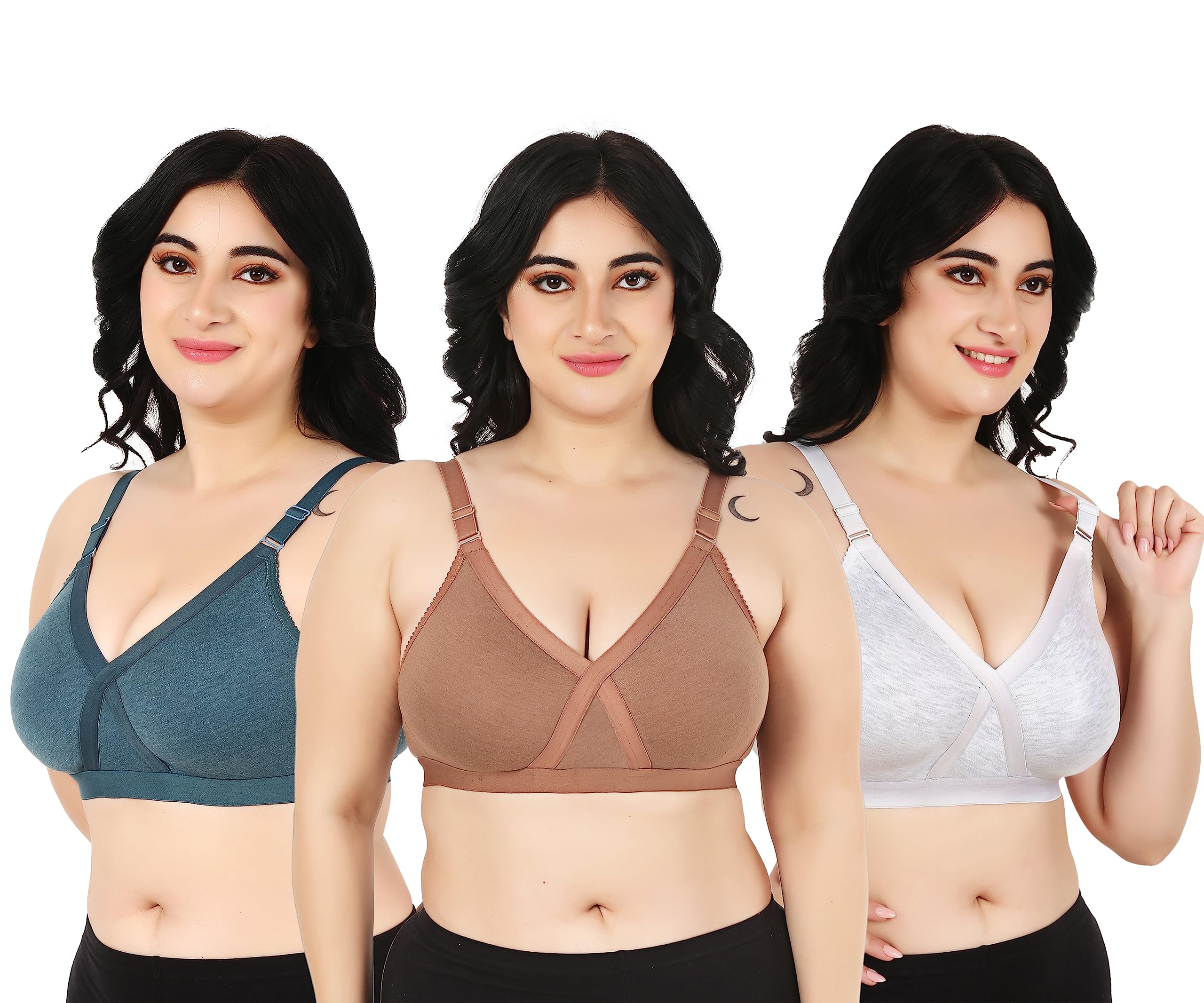 Cotton Minimizer Full Coverage Bra for Heavy Bust Seamless Non Padded