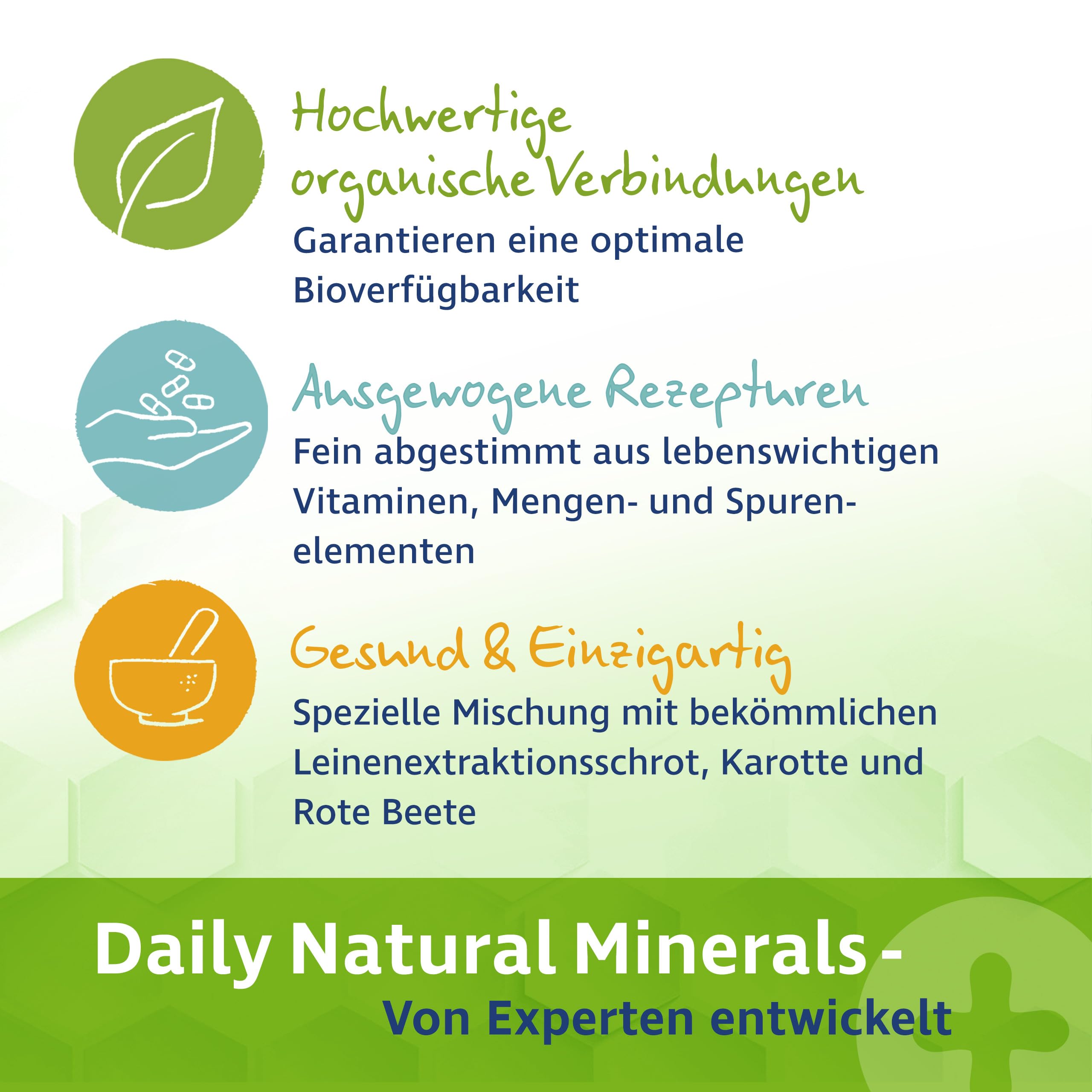 Daily Natural Minerals – Premium Mineralfutter Pferde 4 kg | Magnesium, Biotin, Zink, Selen | Getreidefrei & Melassefrei | inkl. Dosierlöffel