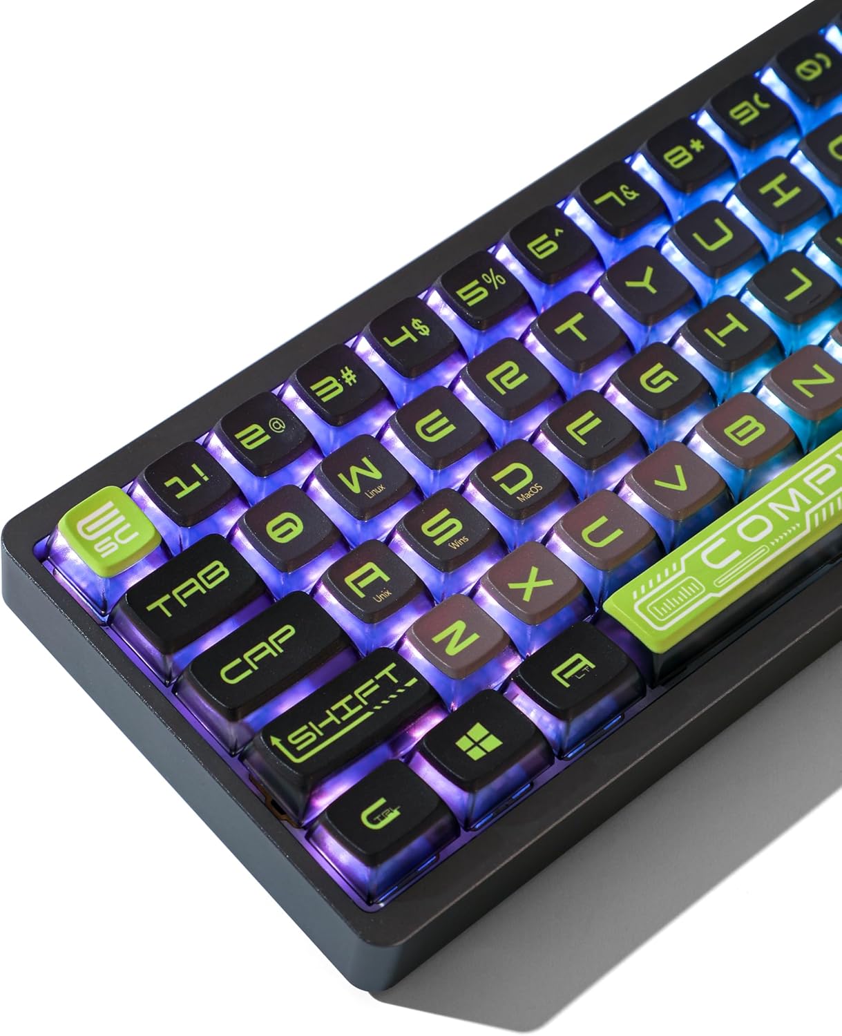 XDK Pudding Keycaps Shine Through PBT keycaps, Backlit RGB keycaps for Gaming Mechanical Keyboard Custom Key Caps