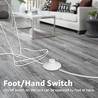 Vista 4 de SUNVIE Paquete de 2 Luces de Techo de Iluminación Ascendente para Interior, Luces de Piso de 5W con Bombillas LED GU10 de 2700K, Luces de Piso