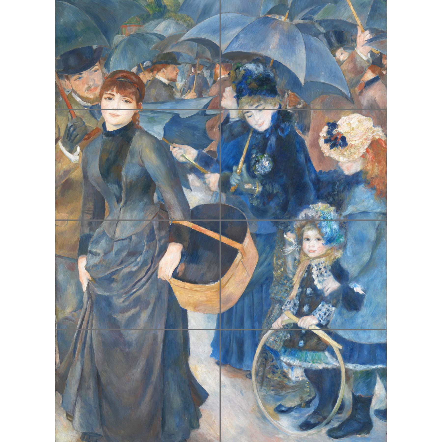 Artery8 Renoir The Umbrellas Painting XL Giant Panel Poster (8 Sections)