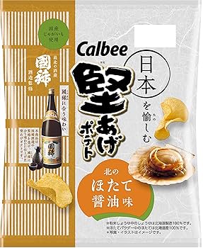 Amazon.co.jp: カルビー 堅あげポテトほたて醤油味 60g×12袋