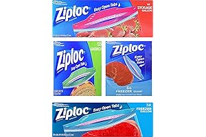 Variety Pack of Freezer Ziploc Bags