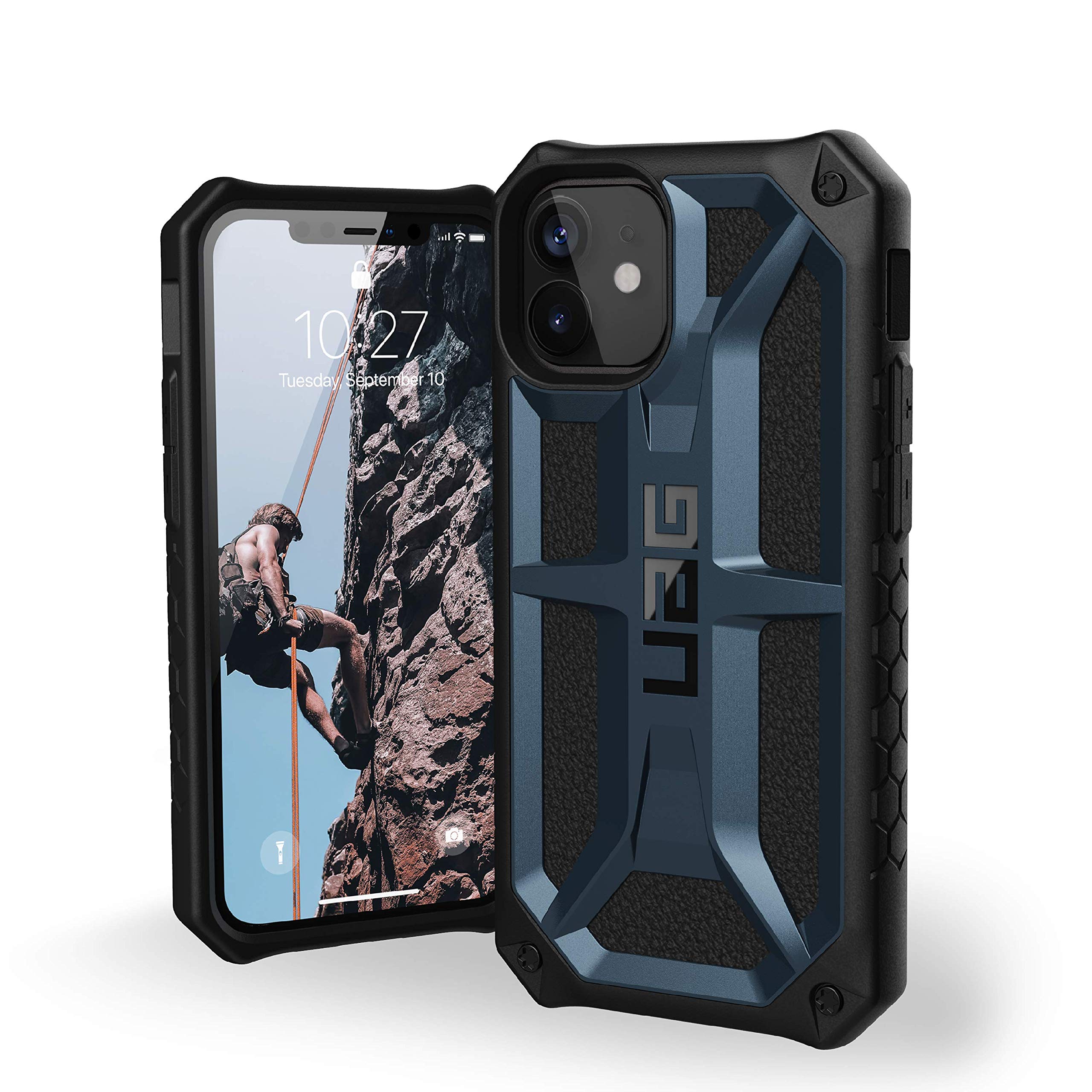 Urban Armor Gear Thermoplastic Polyurethane UAG Designed for iPhone 12 Mini Case [5.4-inch Screen] Rugged Lightweight Slim Shockproof Case Premium Monarch Protective Cover, Mallard, Multi