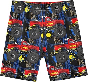 Cool Red Monster Trucks Cartwheel Shorts for Girls Bike Shorts Cotton Under Dress Biker Short