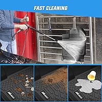 Vista 6 de Nilight Alfombrillas de TPE para Ford F-150 F150 Lightning SuperCrew Cab asientos de cabina 2015 2016 2017 2018 2019 2020 2021 2022 2023 2024 2025