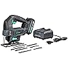 Amazon-Marke: Denali by SKIL, Stichsägen-Set, 18 Volt (20 V max.), inklusive 2,0 Ah Lithium-Akku und Ladegerät, Grün