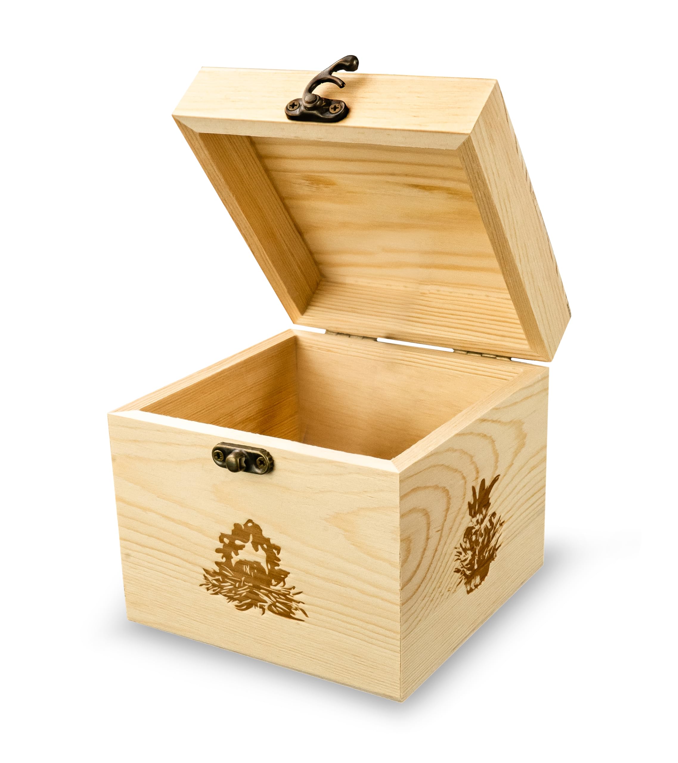 Creano Mix Flores de Té Blanco 6 uds – Cofre de Madera Premium con 6 Variedades – Regalo Sostenible
