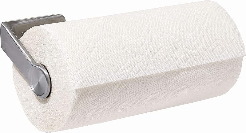 Good Grips Steady Mounted Paper Towel Holder | Under Cabinet Paper Towel Holder, One-Handed Tear, Fits Any Size Paper Towel Roll, Ideal for Kitchen Wall or Cabinet