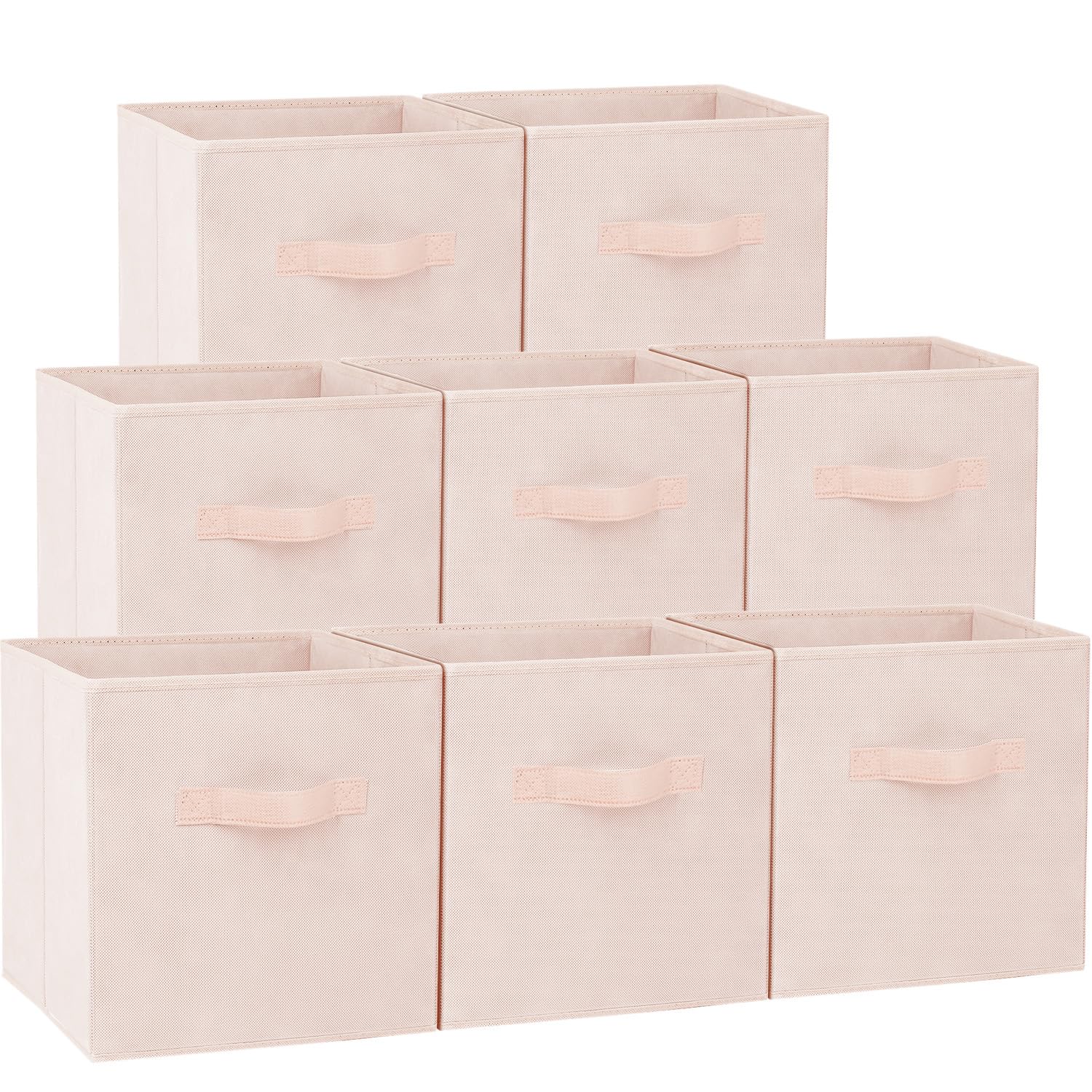 Criusia Storage Cubes - 13 Inch Heavy Duty Fabric Storage Bins for Shelves Closet Cube Organizer - 8 Pack Collapsible Cube Storage Bins Baskets for