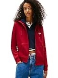 Women&apos;s Medium Weight Zip Up Hoodie with Script Logo and Drawstring