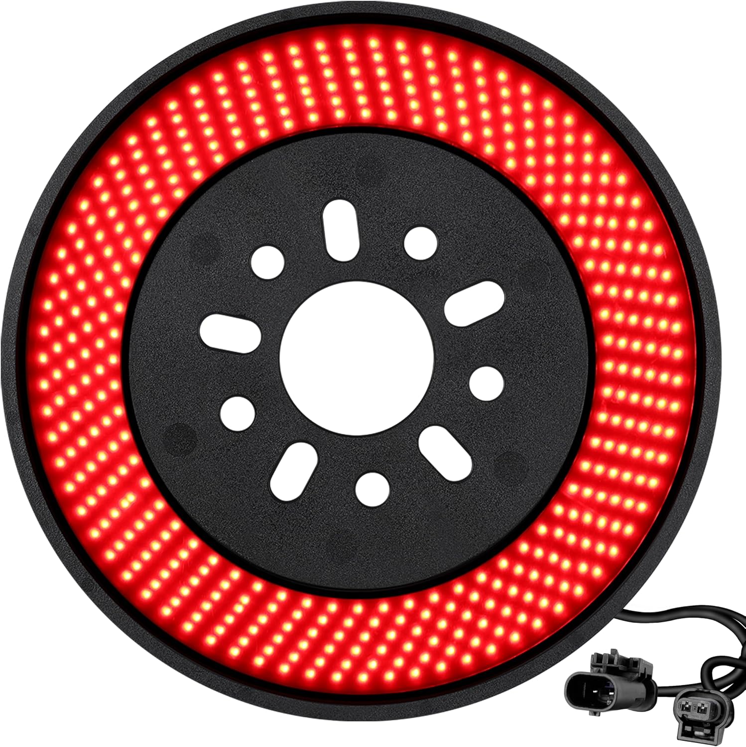 Spare Tire Brake Light for 2018-2025 Jeep Wrangler JL JLU 405 LEDs Super Bright 3rd Rear Third Brake Light Plug-N-Play Easy Install Wheel Light for Jeep Wrangler JL JLU Accessories