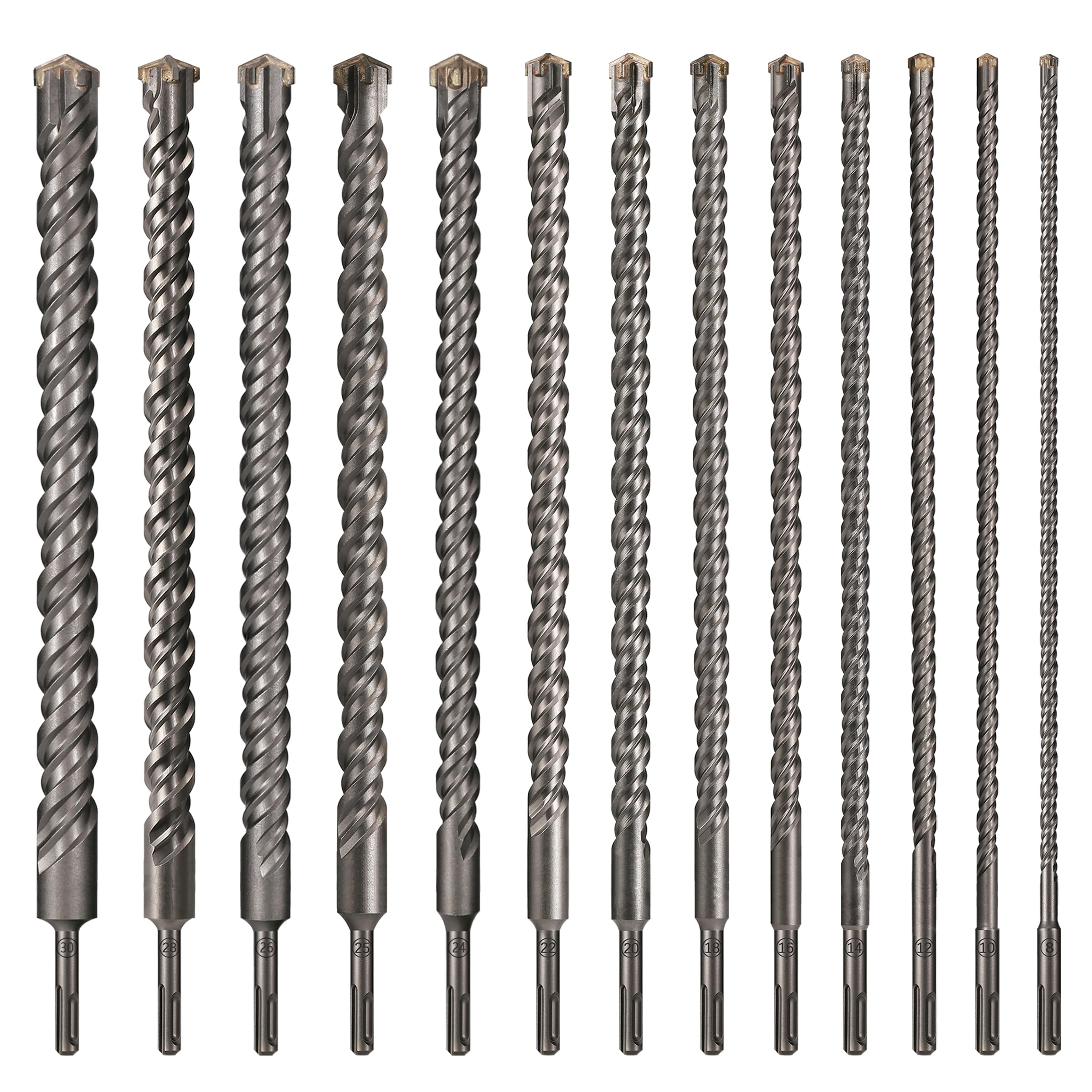 1 szt. SDS 8-30mm Bit Cross Cutter Head Podwójny młotek wiertniczy 450mm Murowany blok z cegły Elektryczny młotek murarski(450mmX26mm)