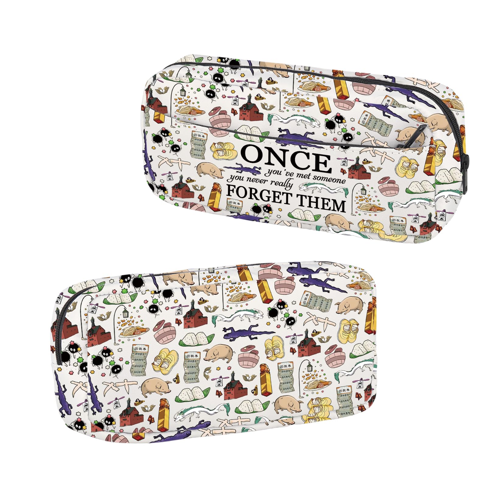 BNQL Anime Pencil Case Pouch Japanese Anime Lover Gifts Once You've Met Cartoon Animated Movie Merch Stationery Bag Organizer