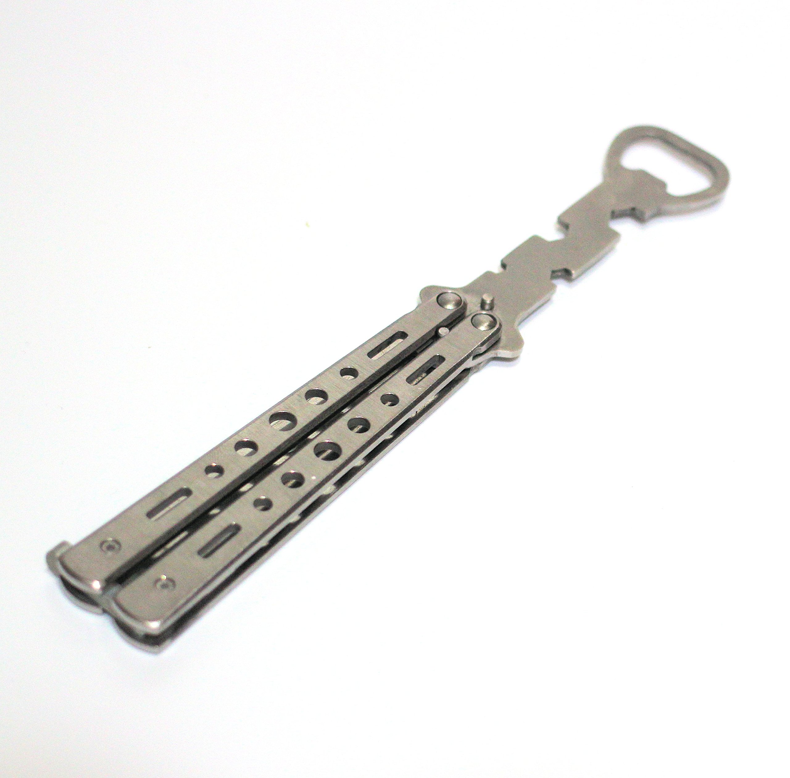 Amazon.co.jp: バタフライナイフ タイプ 栓抜き スパナ 刃なし 練習用