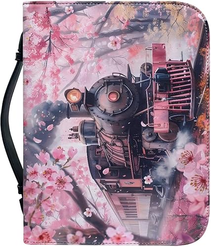 Miniatura 38 de TODIYADDU Funda de la Biblia para las mujeres, cubierta de la Biblia de la PU, suave bolsa de libro personalizada impermeable, bolsa de iglesia