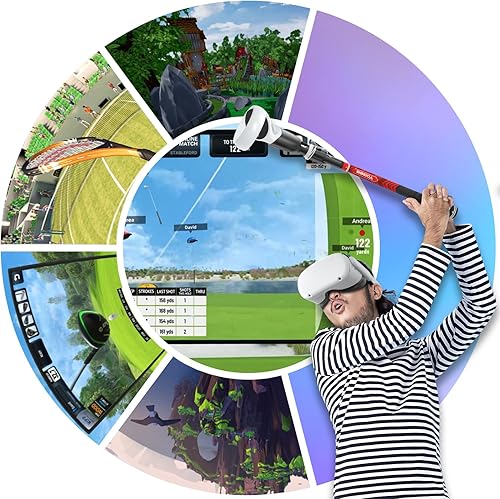 Miniatura 8 de YOGES VR Golf Club Handle Attachment Compatible with Meta Quest 2 Oculus Quest 2 Rift S, Golft Golf Club Handle Accessories for Golf +, Golf 5