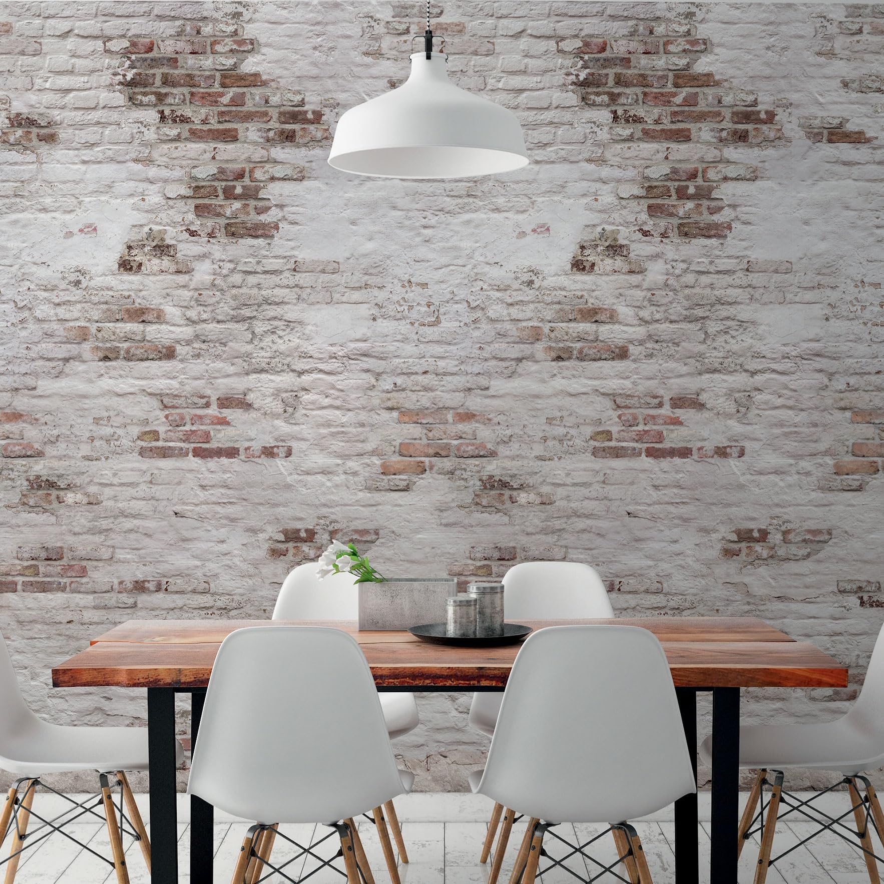 Hexoa Papier Peint Briques - Made in France - 159x280cm 159x280