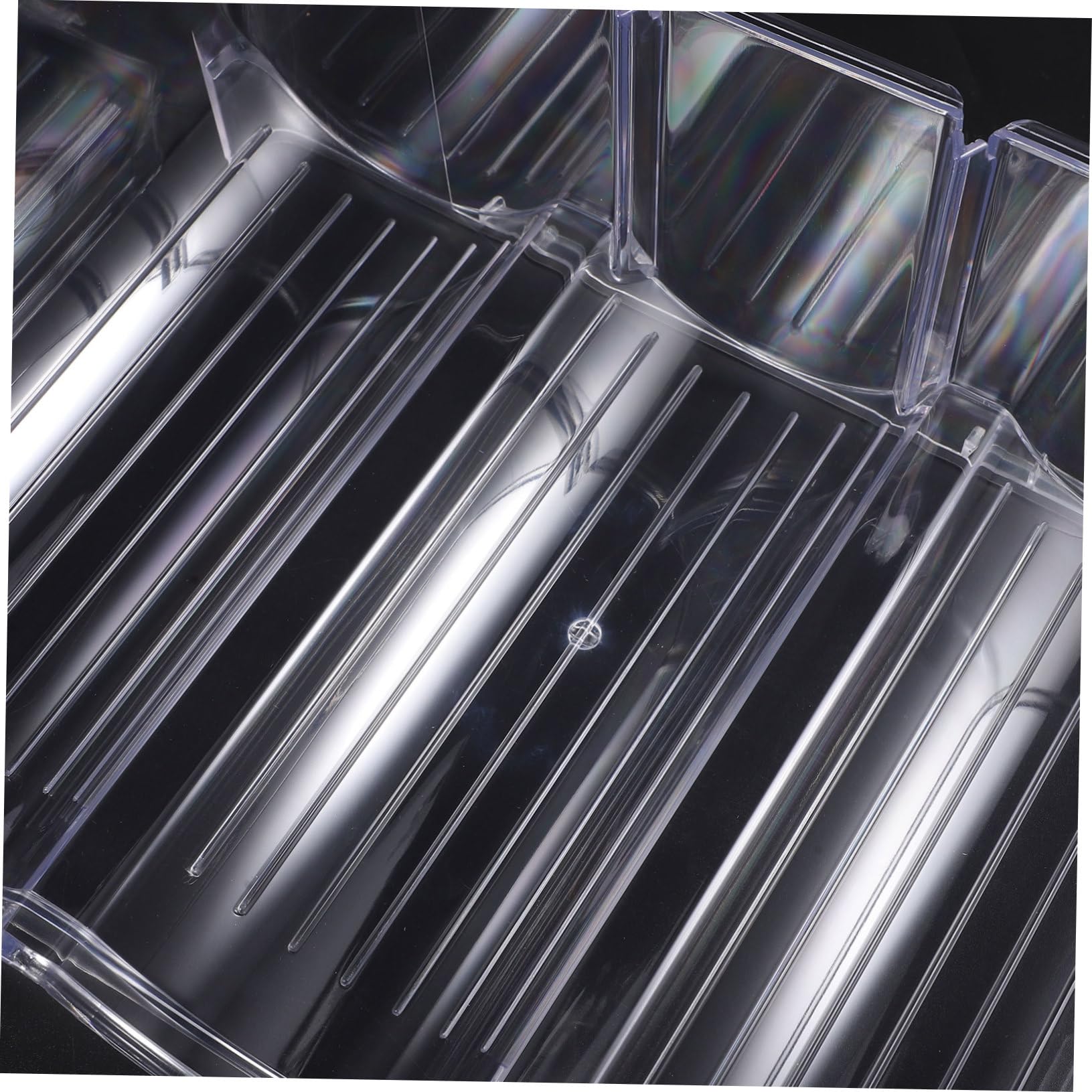 ABOOFAN Casier à Bouteilles Empilable Pet Transparent, Lot de 2 Set de Set