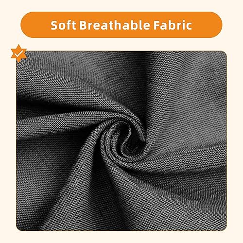 Miniatura 4 de Sofá seccional y sofás para sala de estar, sofá de 3 asientos gris oscuro de 3 asientos en forma de L con otomana de almacenamiento, sofás