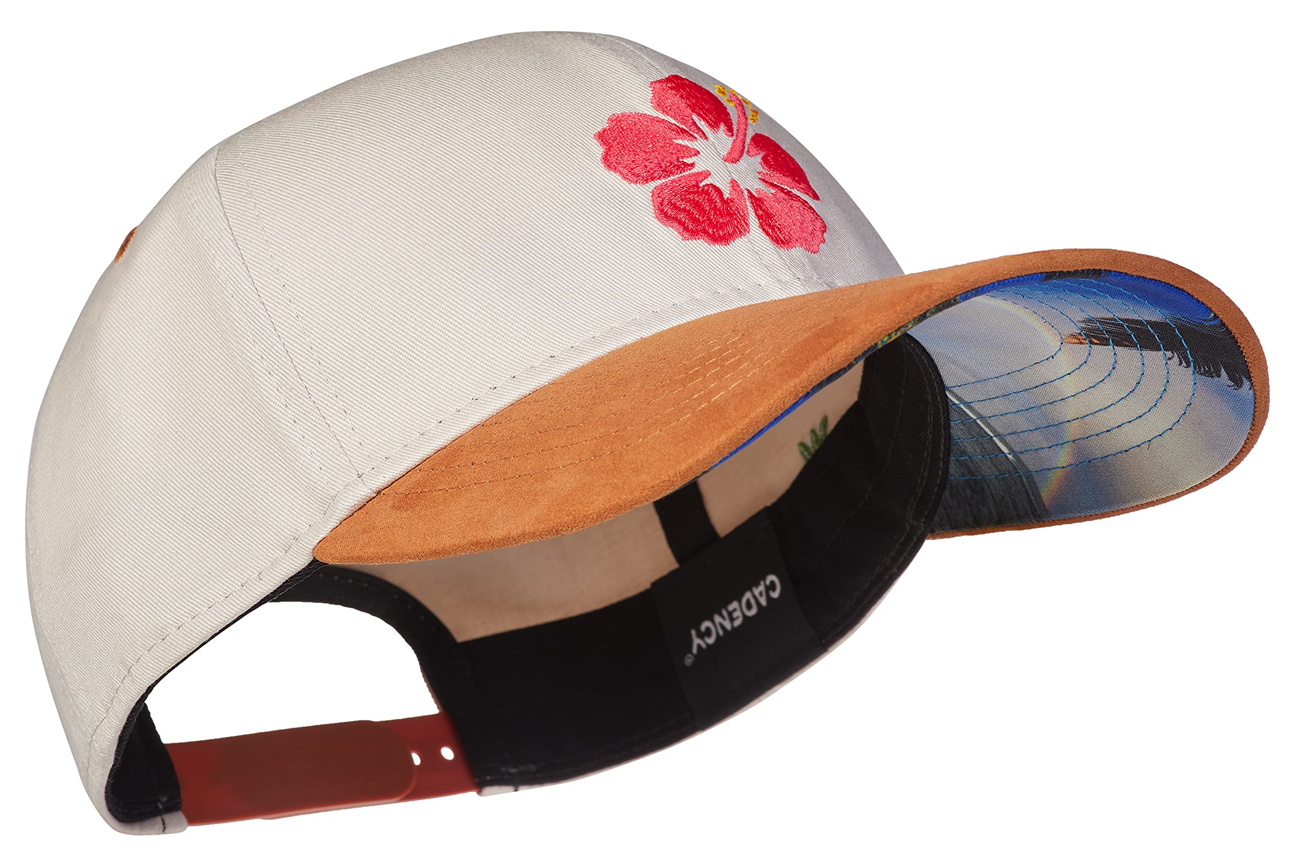Cadency® Gorra de Béisbol, Hawaii, Color Gris Arena, Unisex, Tamaño Ajustable