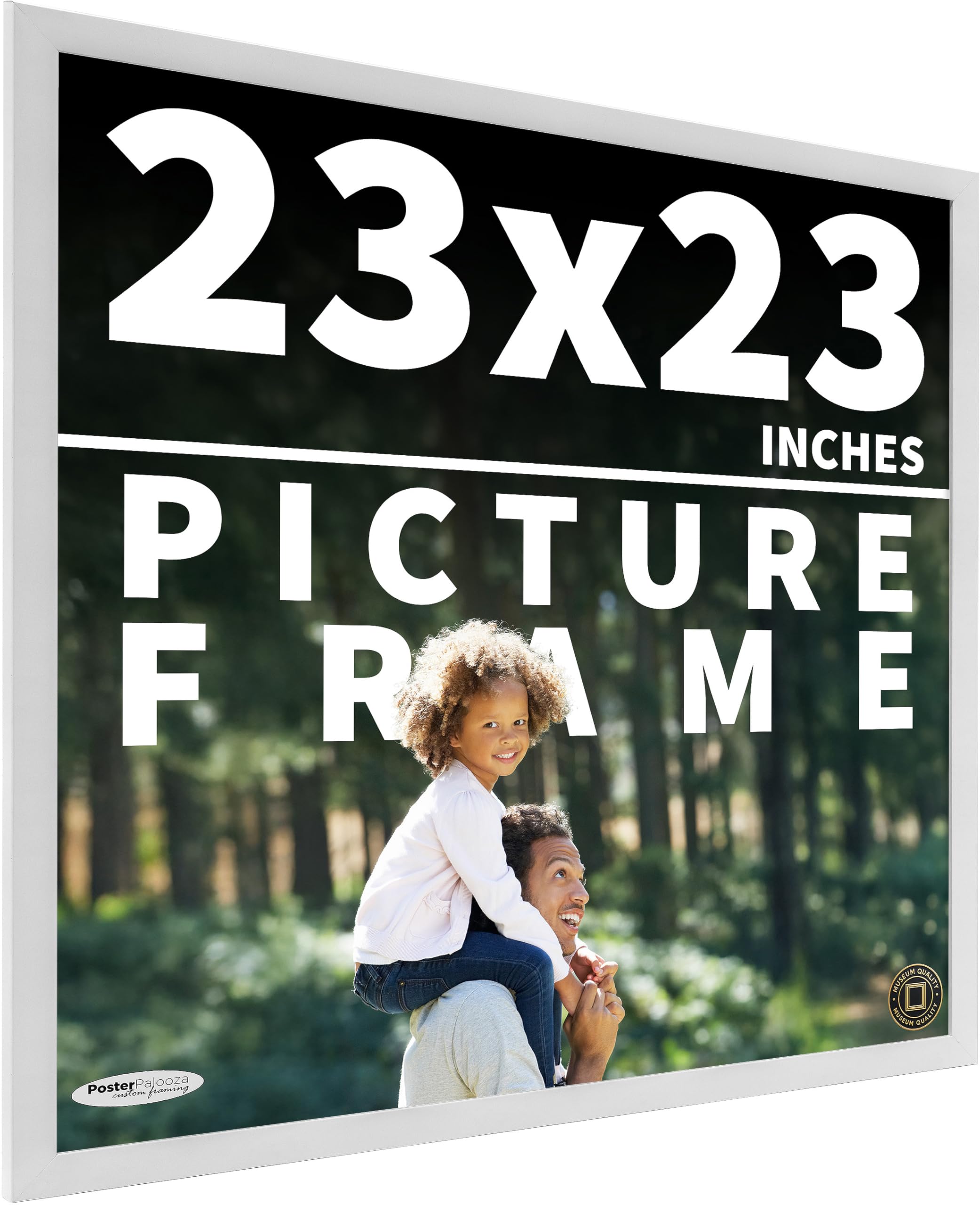 Amazon.com - Poster Palooza 23x23 Frame White Solid Pine Wood