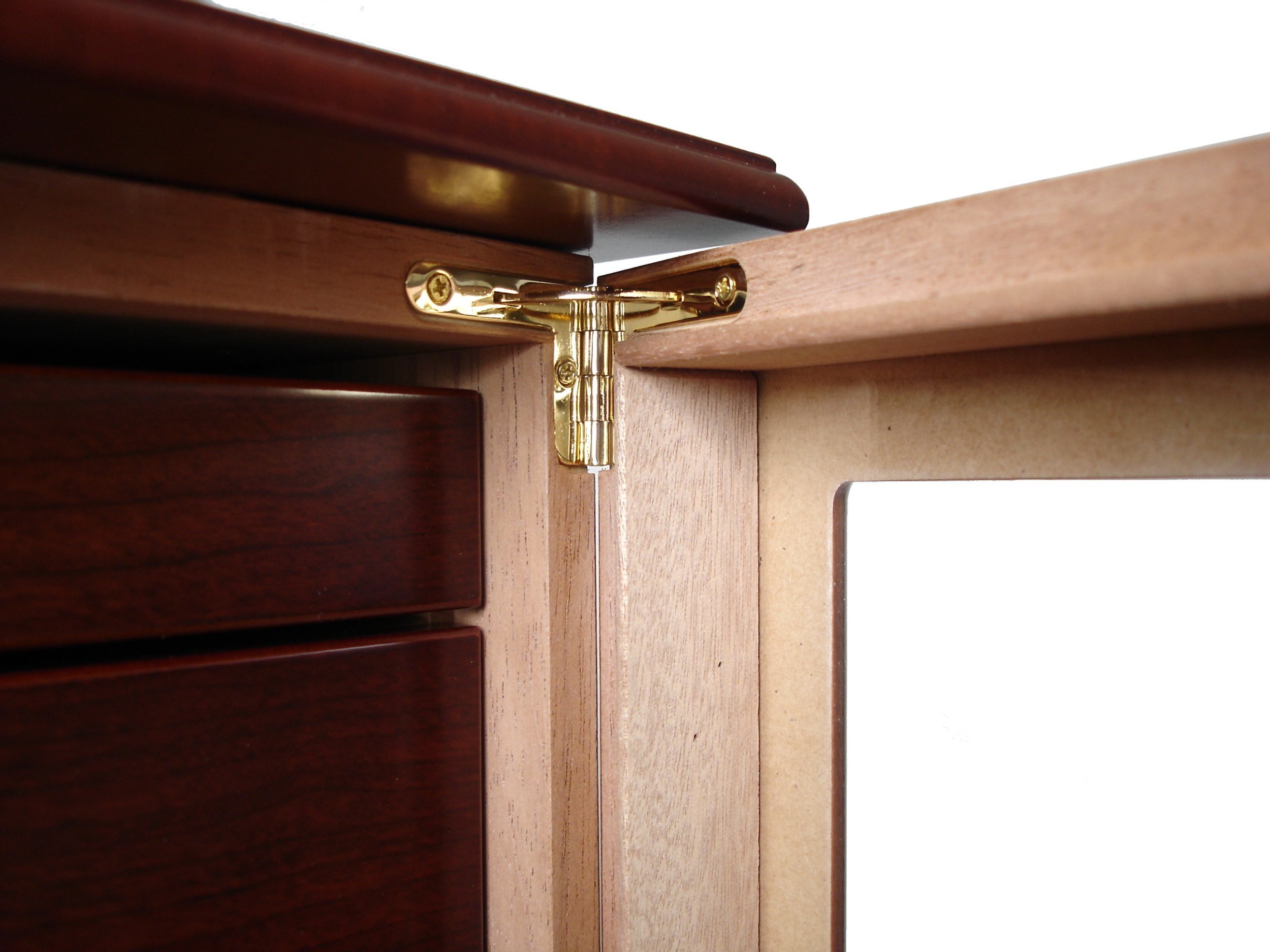 GERMANUS Humidor Schrank für ca. 400 Zigarren Viadrus mit Digital Hygrometer und GERMANUS Kristall Befeuchter