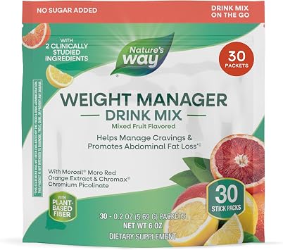 Natures Way Weight Manager Drink Mix, Helps Manage Cravings*1, 30 ct
