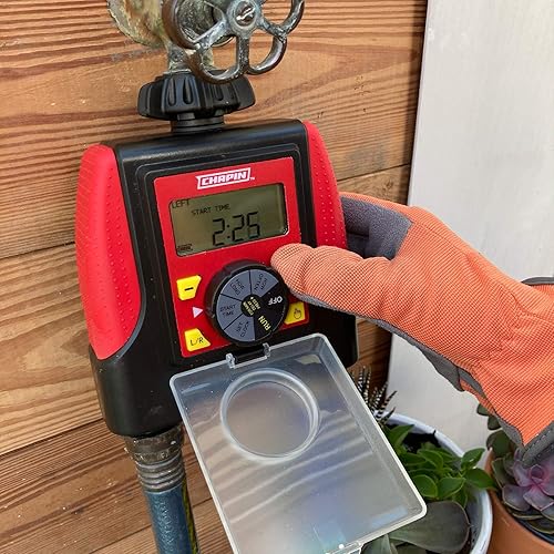 Miniatura 4 de Chapin 41003 Temporizador de agua de doble zona con construcción resistente al agua, numerosas opciones para la frecuencia de riegoduración de la