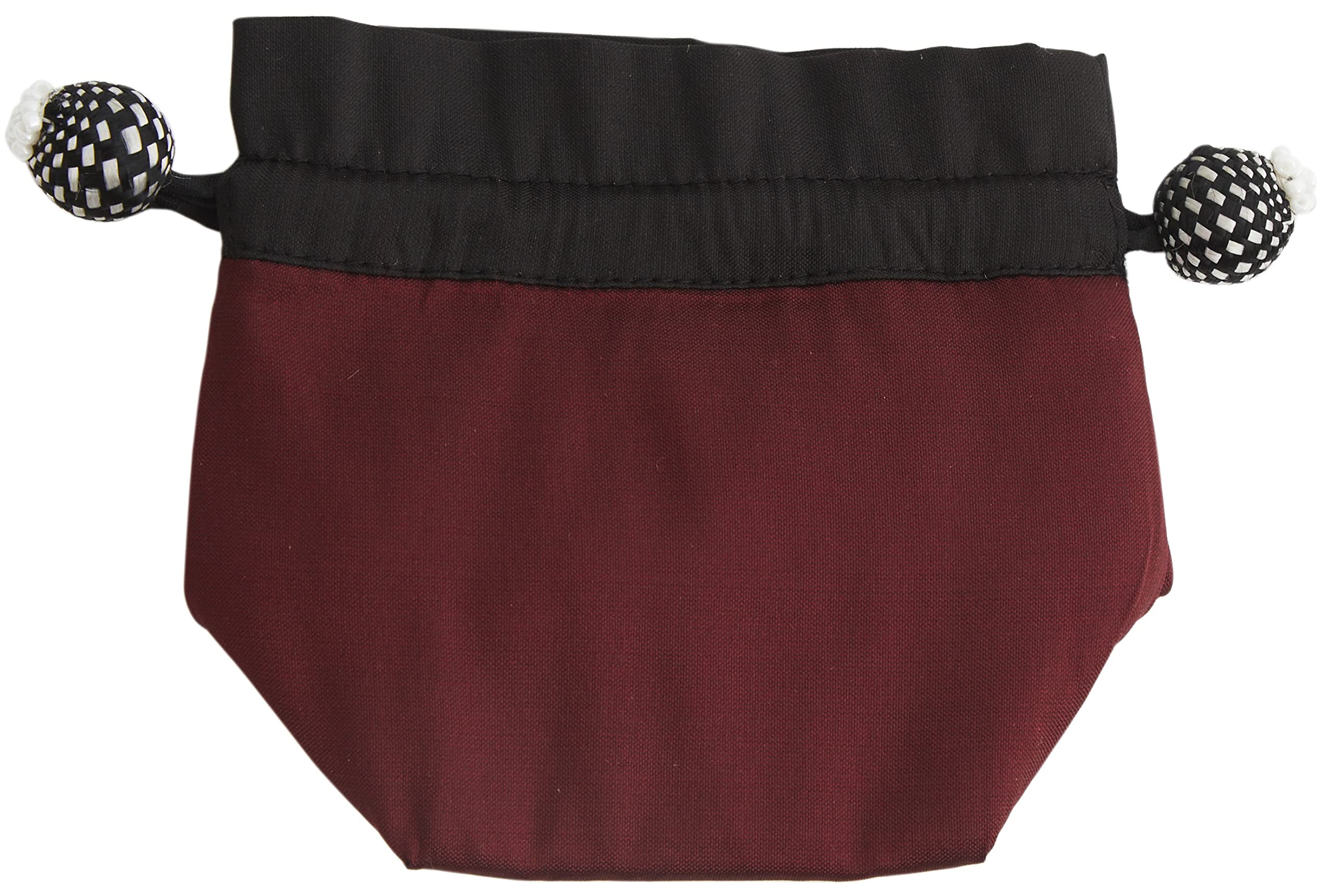 Lantern Moon Maroon - Dahlia (Maroon) Silk Blend Stitch Marker Accessory Pouch With Drawstring - 1 Piece