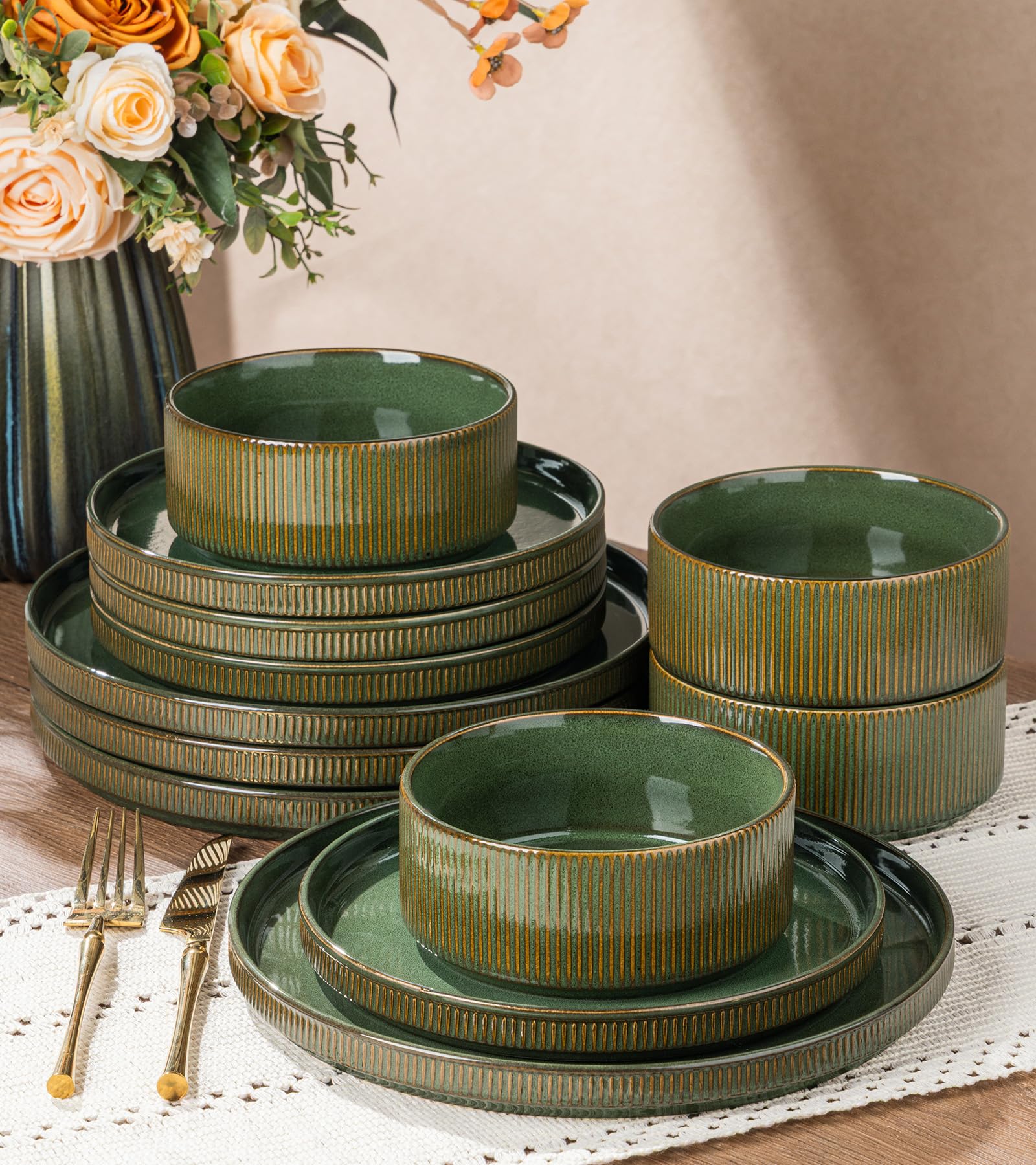 GBHOME Stoneware Dinnerware Sets