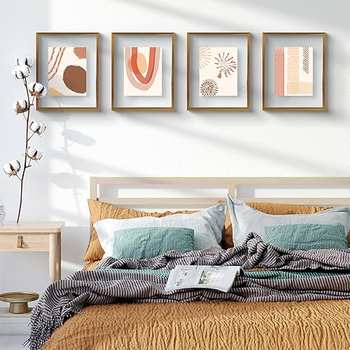 Vista 82 de Frametory, Marco de fotos flotante de 16 x 20 pulgadas, marco de fotos de metal, cristal real, para montaje en pared o mesa (negro, paquete de 2)