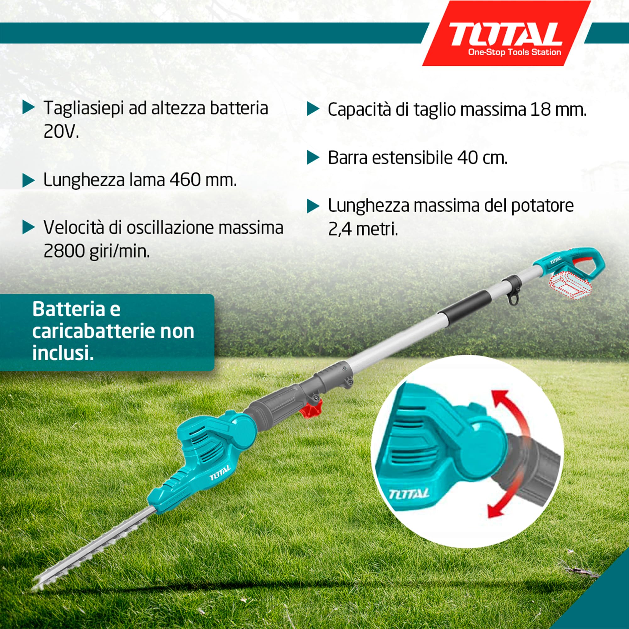 KIT TAGLIESIEPI A BATTERIA OLEO-MAC HCI45,45 CM BILAMA,DOPPIA LAMA 45 CM, BATTERIA 40V 2AH + CARICABATTERIA CRG KIT TAGLIESIEPI A BATTERIA OLEO-MAC HCI45,45 CM BILAMA,DOPPIA LAMA 45 CM, BATTERIA 40V 2AH + CARICABATTERIA CRG