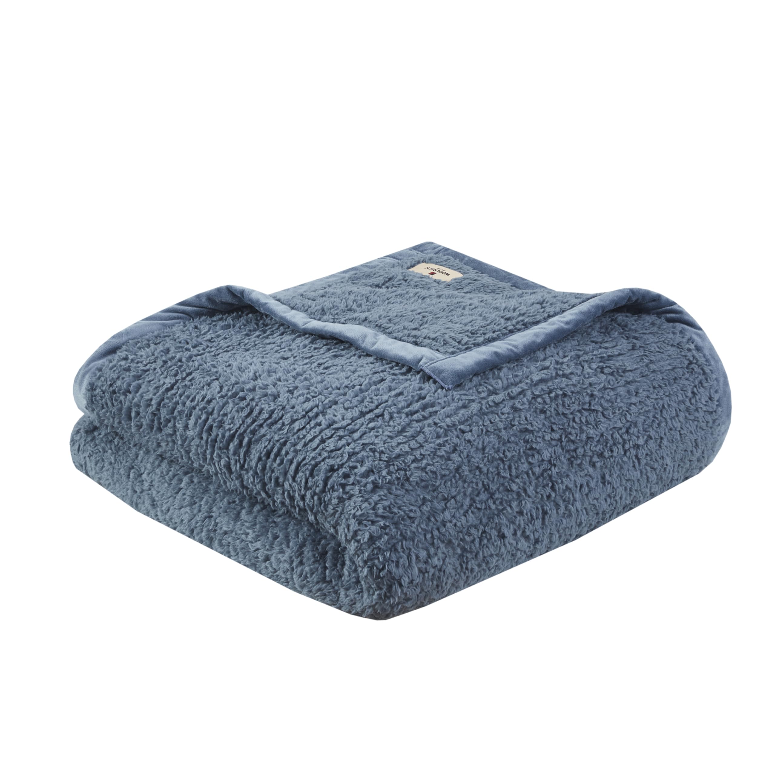 Burlington Berber Blanket Blue Twin