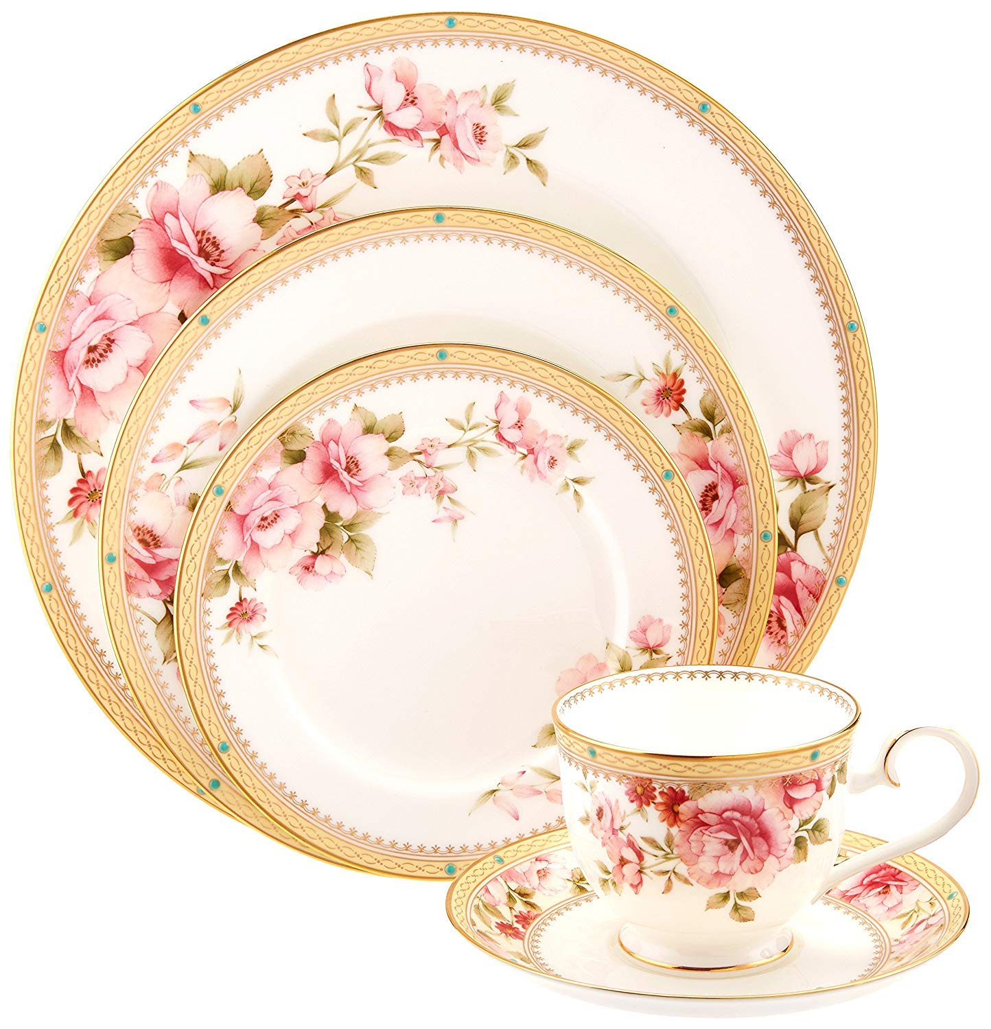 Noritake Hertford Fine Bone China Dinnerware Set, 21 Pc Amazon.in