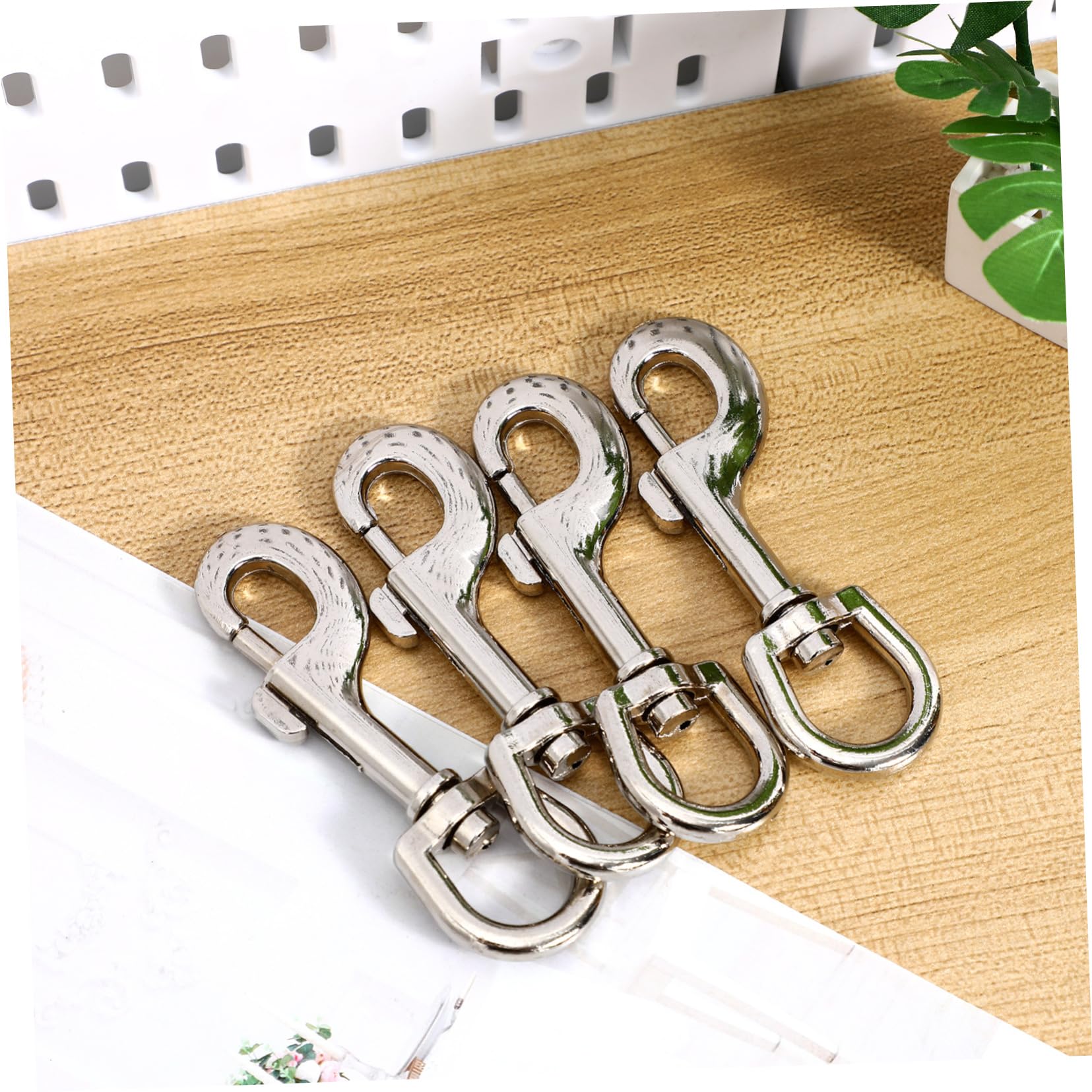 FUNOMOCYA Sturdy Dog Traction Rope Hooks Pcs Stainless Steel Snap Hooks Swivel Bolt for Dog Leash