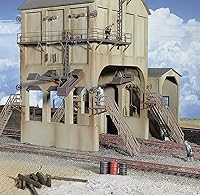 Vista 3 de Walthers Cornerstone Serie Kit Escala HO Modern Coaling Tower Gris, 8