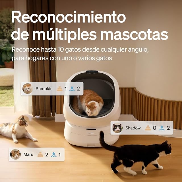 Foto 5 de 8 de PETLIBRO Luma arenero autolimpiante con cámara de IA, arenero automático con Control de olores