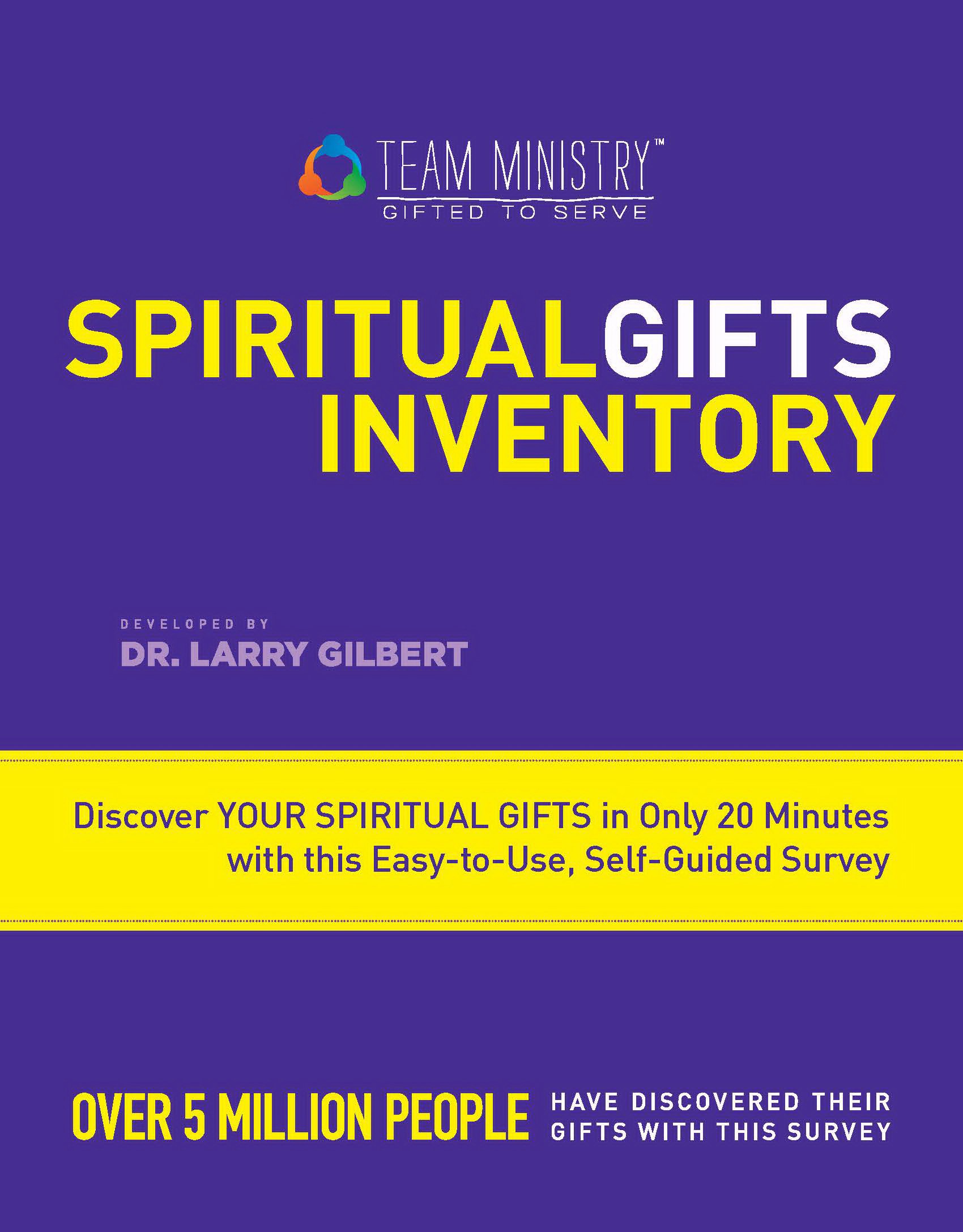 TEAM MINISTRY SPIRITUAL GIFTS INVENTORY-ADULT (SINGLES): Discover your spiritual gifts in only 20 minutes!