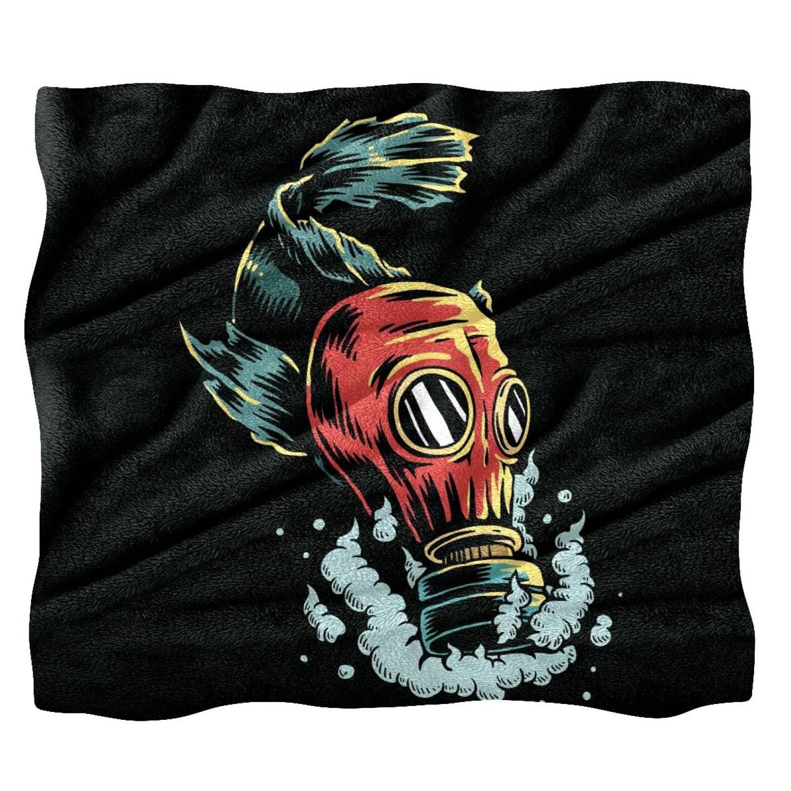 Couverture polaire poisson canapé lit plaid chaud et doux