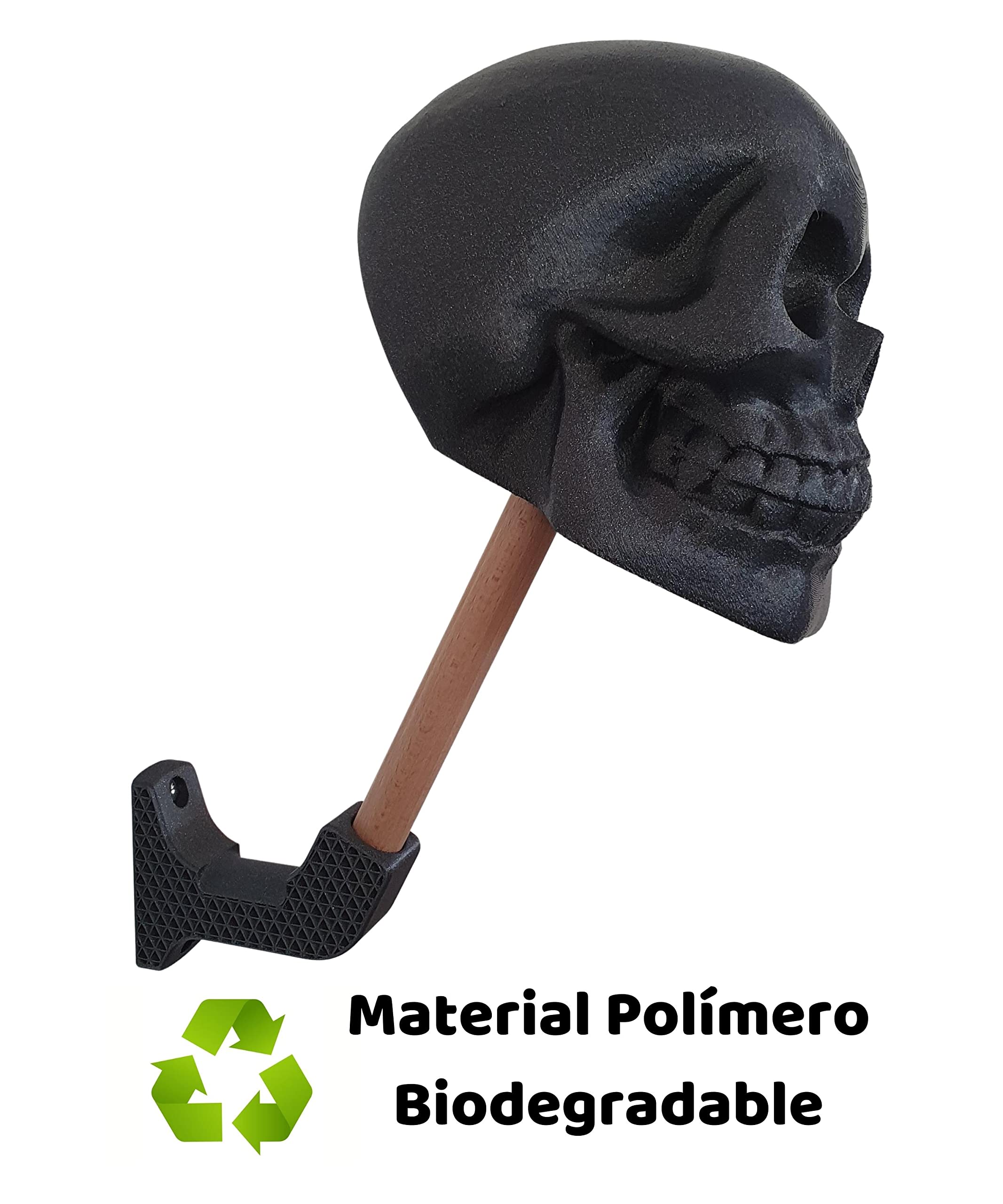 Soporte Casco Moto Calavera - Colgador Casco Moto Pared