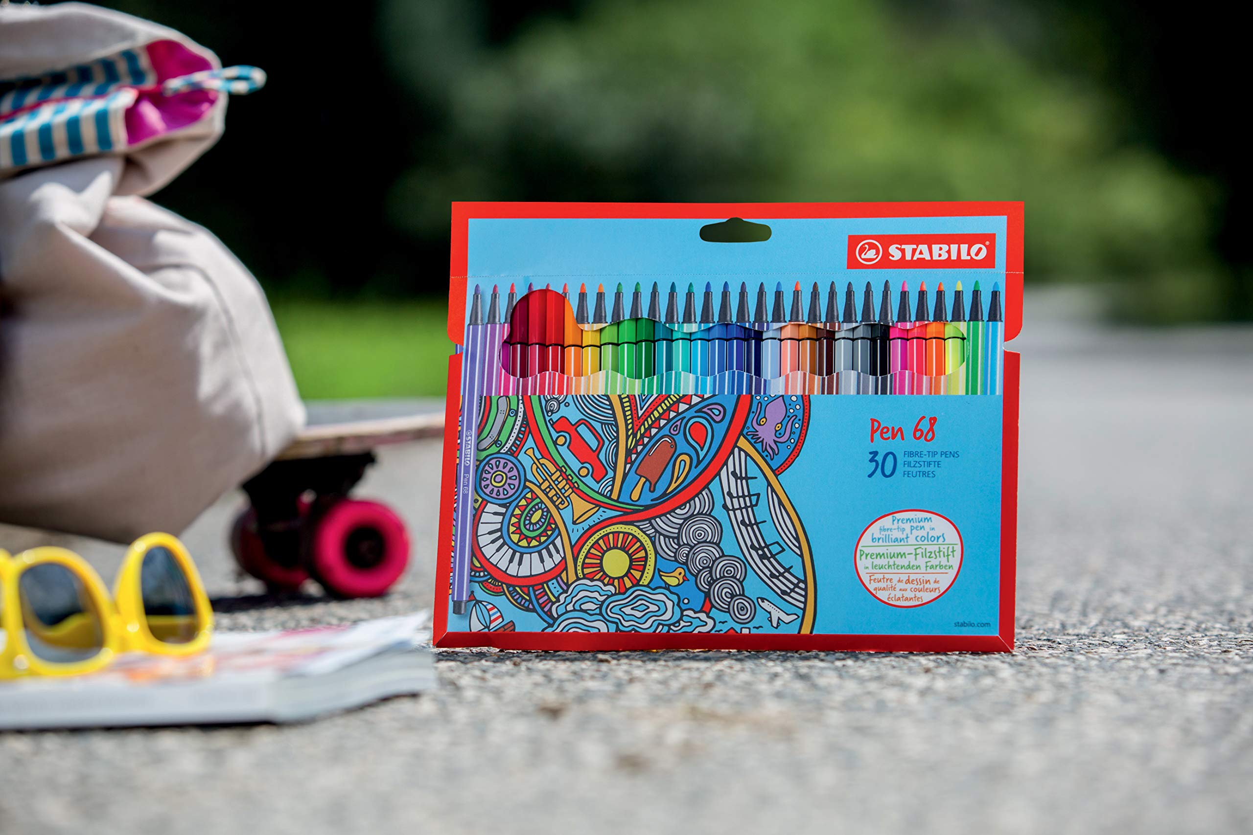 STABILO Premium-Filzstift Pen 68-3X 30er Pack - mit 30 (3 Sets)