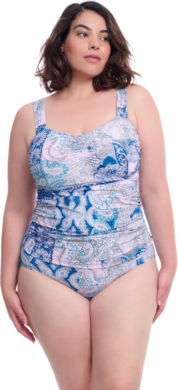 Profile by Gottex タンキニトップProfile By Gottex Karma D Cup Ruched Tank