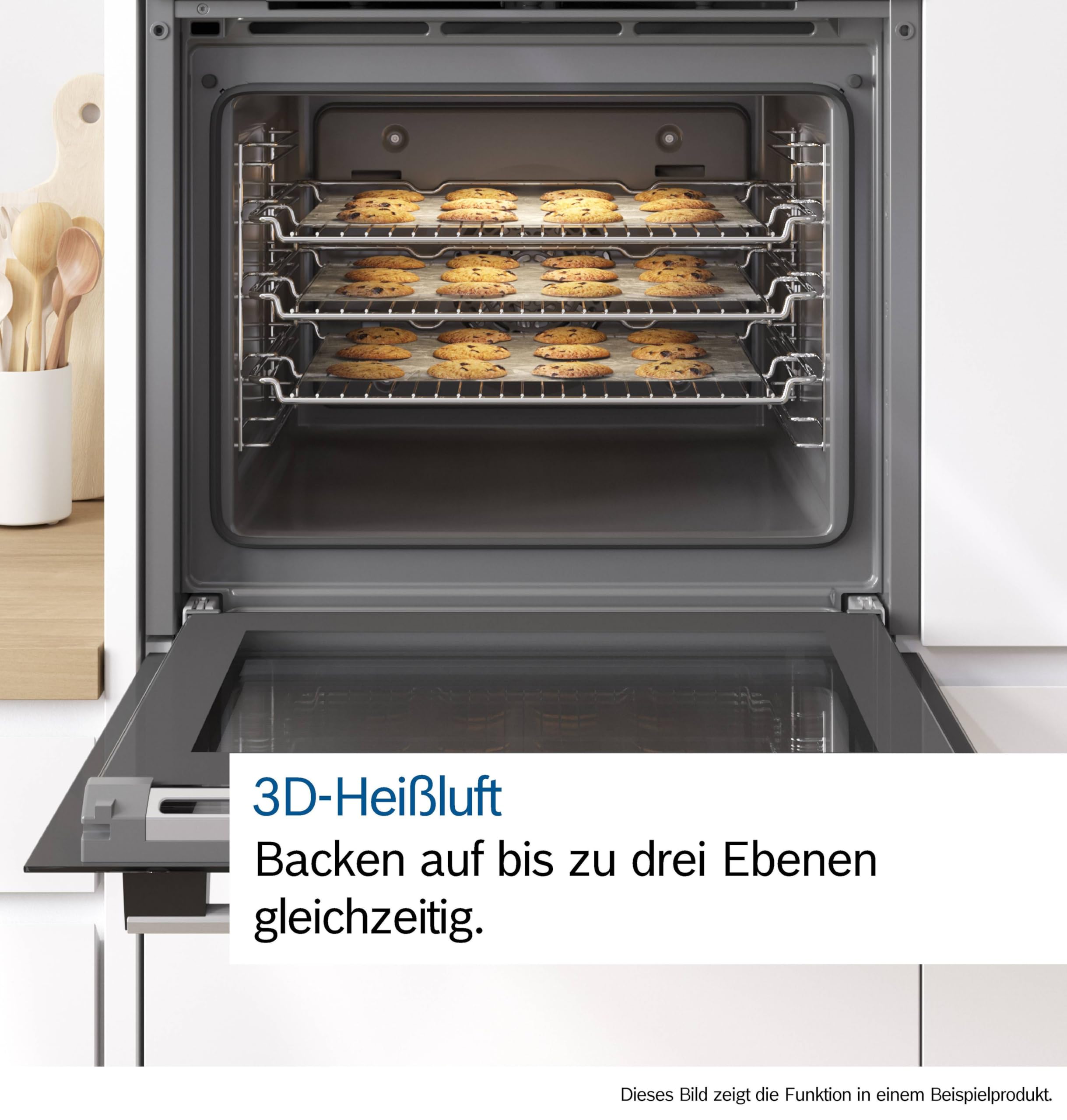 Bosch Serie 4 Einbau-Backofen 60 x 60 cm Pyrolyse Hydrolyse LED Touch Control 3D-Heißluft 10 Automatikprogramme