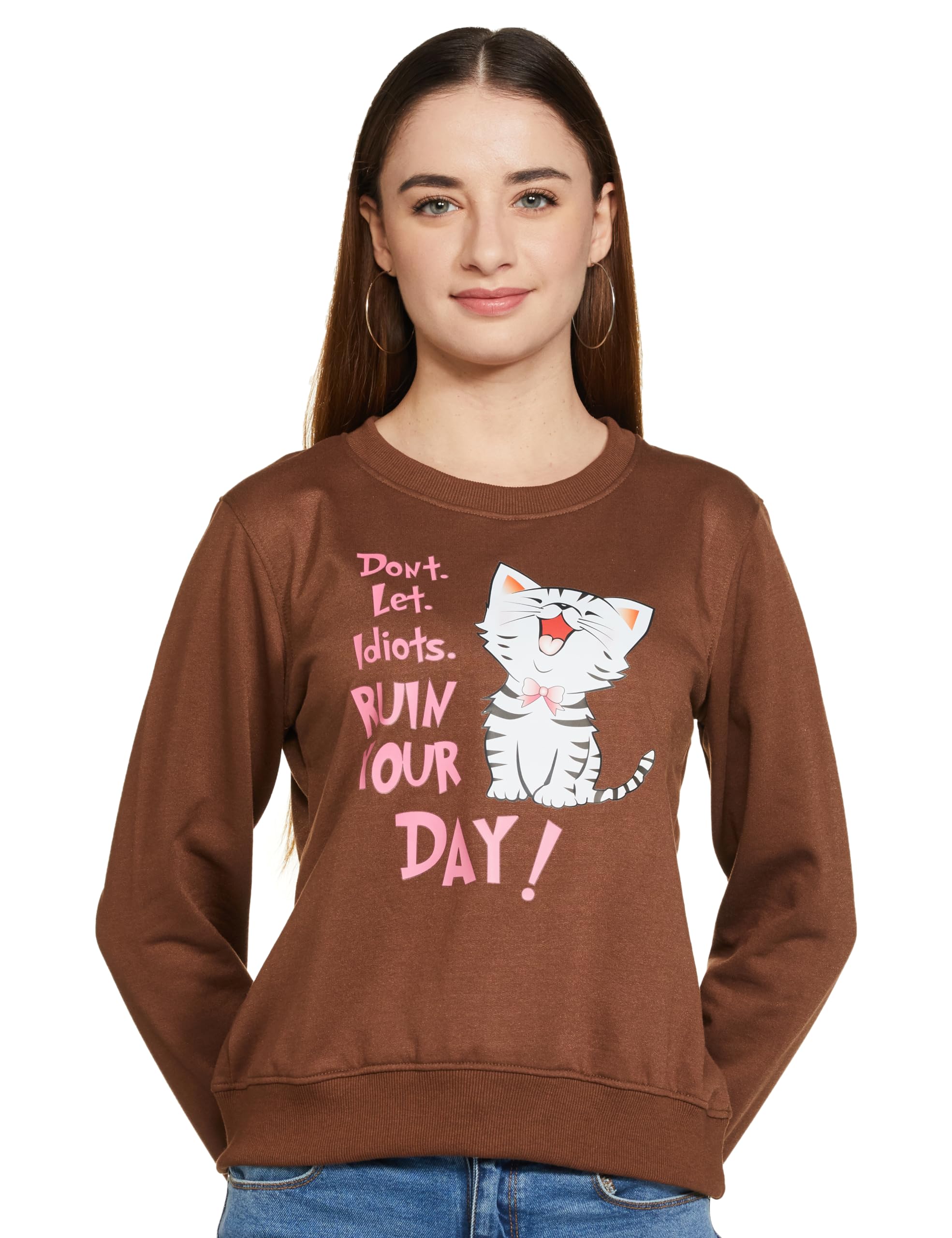 ketch Blended Women's Round Neck Sweatshirt-picture-23