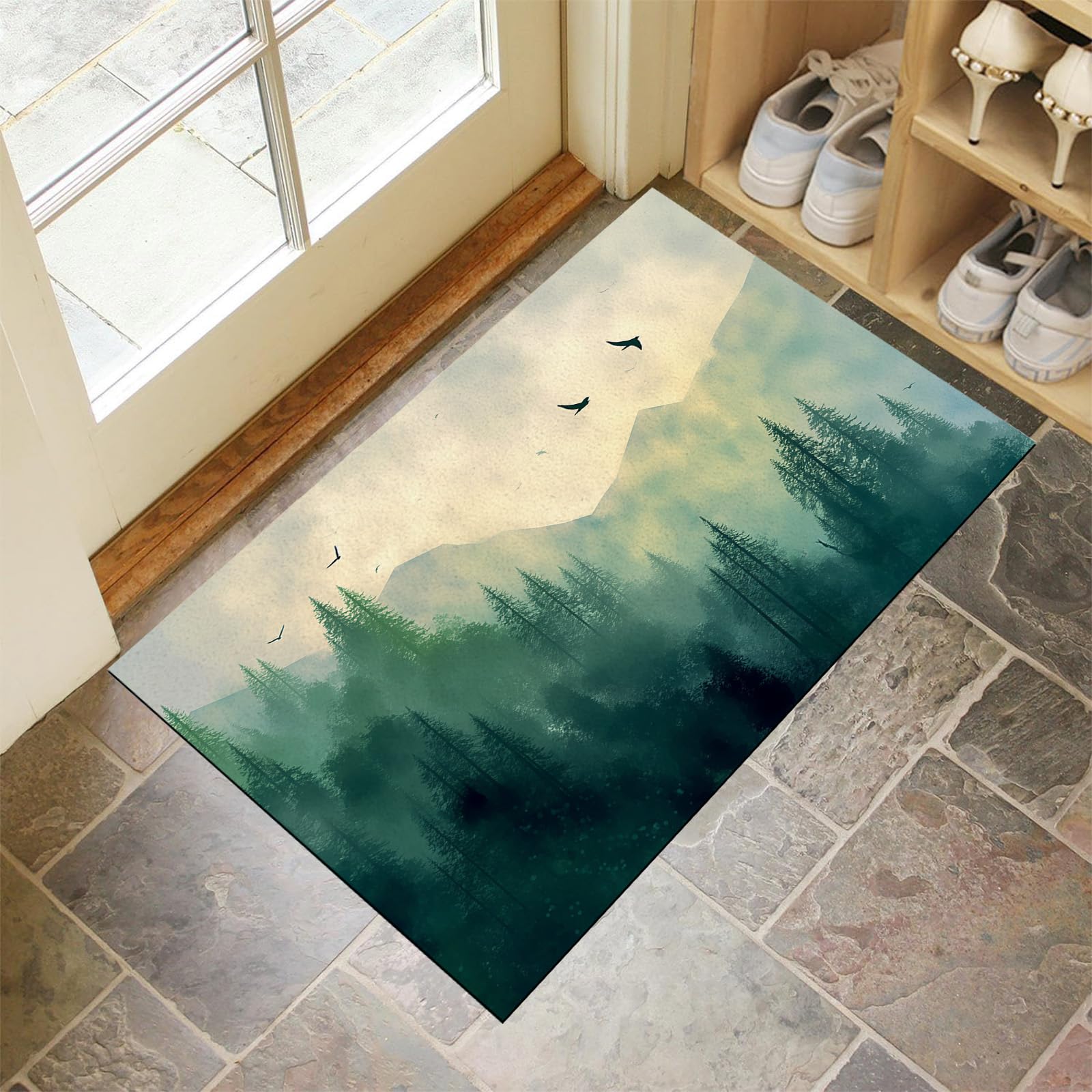 Tapis lavable antidérapant 90x150cm idéal pour sécuriser l'entrée de maison et couloir