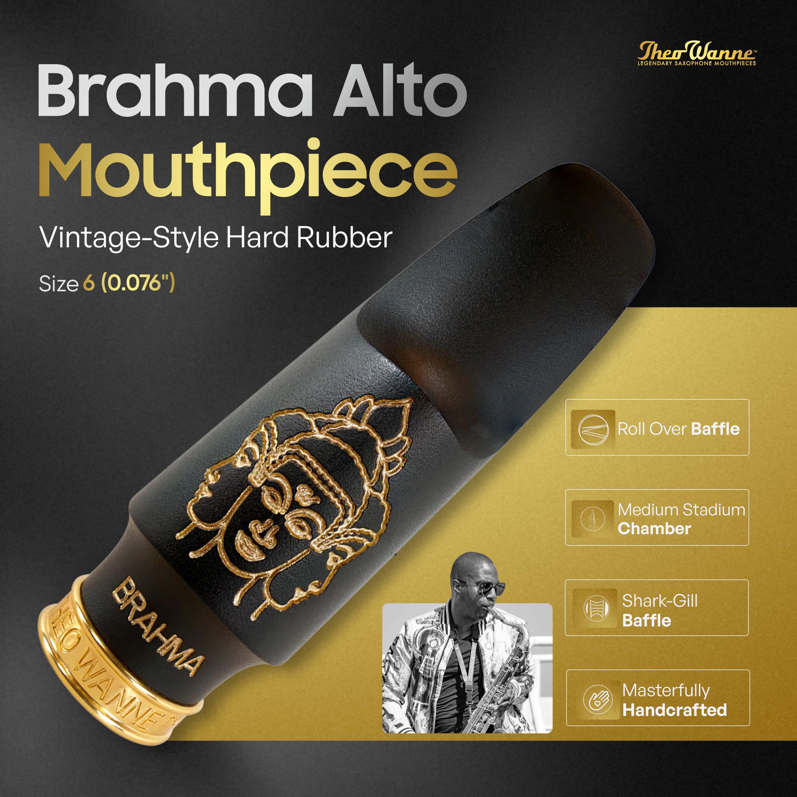 Amazon | Theo Wanne Brahma Alto Saxophone マウスピース