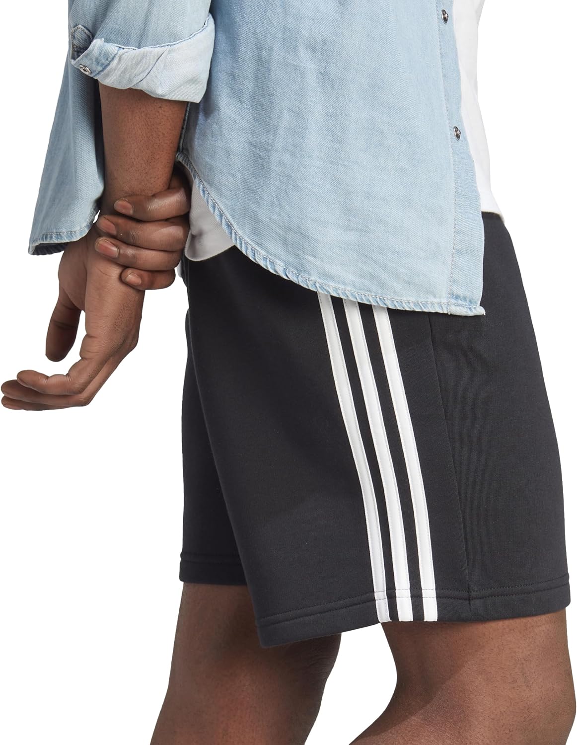 Adidas Male Adult Essentials Fleece 3-Stripes Freizeit-Shorts 6 81BGbwdZ3uL. AC SL1500