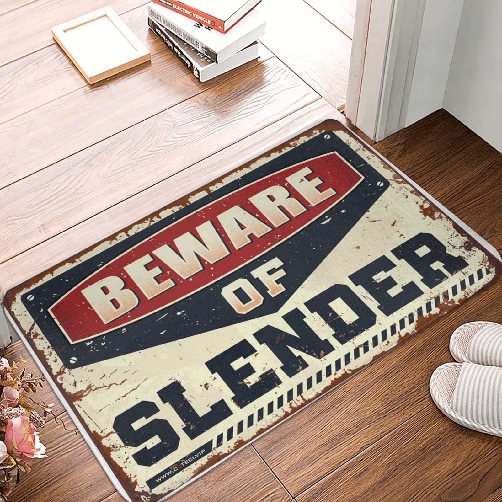 Tapis de porte d'été extérieur lavable Slender déco entrée chambre garçon 65x90
