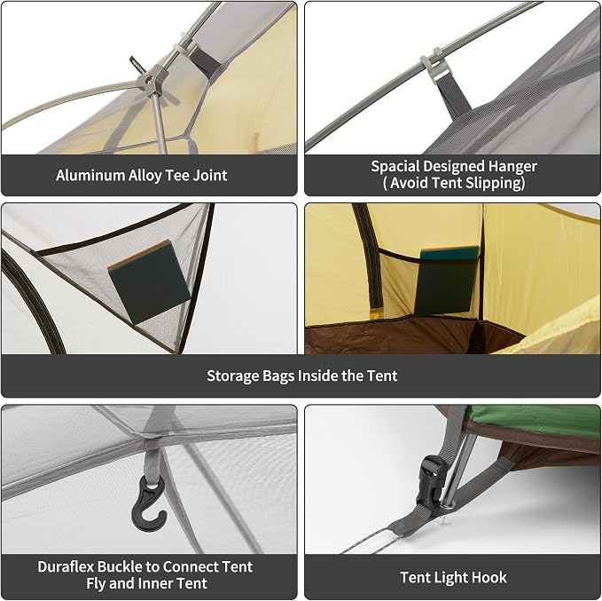 Carpa Naturehike Star River 2 Personas Ligera e Impermeable miniatura 7